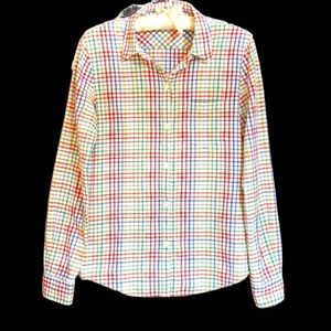 ❤️ Theory Plaid Button Down Shirt